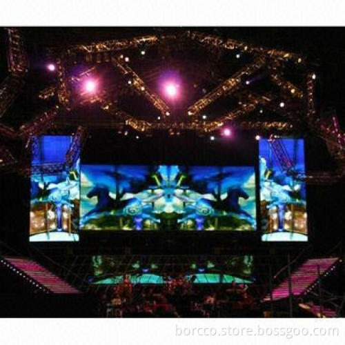 Full-color Outdoor Transparent Stage Background LED Curtain Display Screen